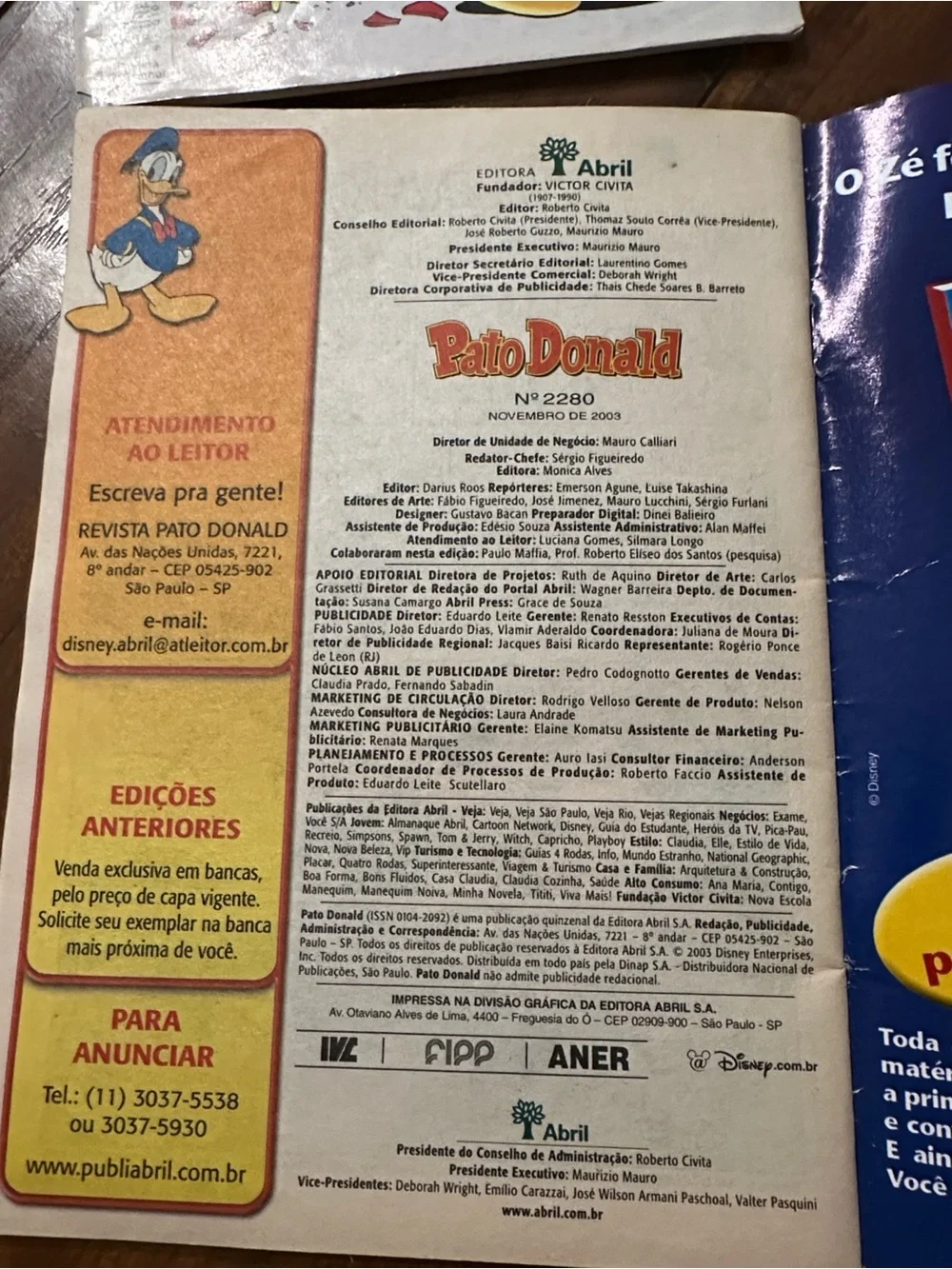 Vintage Disney Pato Donald Comic Lot Brazil Portuguese Abril 2003 2004